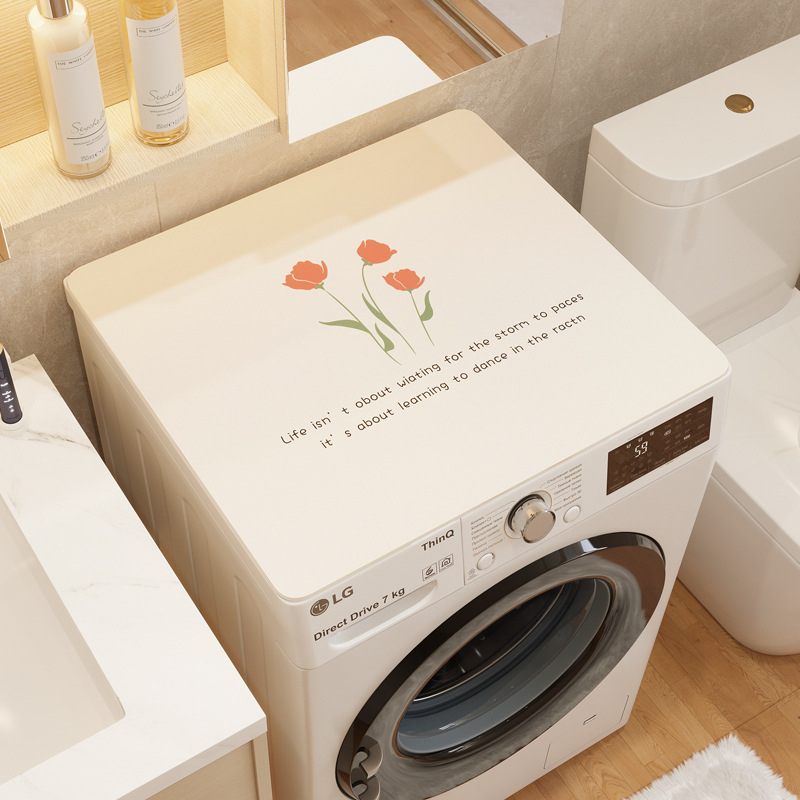 Mosógép porvédő - PVC, Holy New Fabric, testreszabható, kis friss stílus