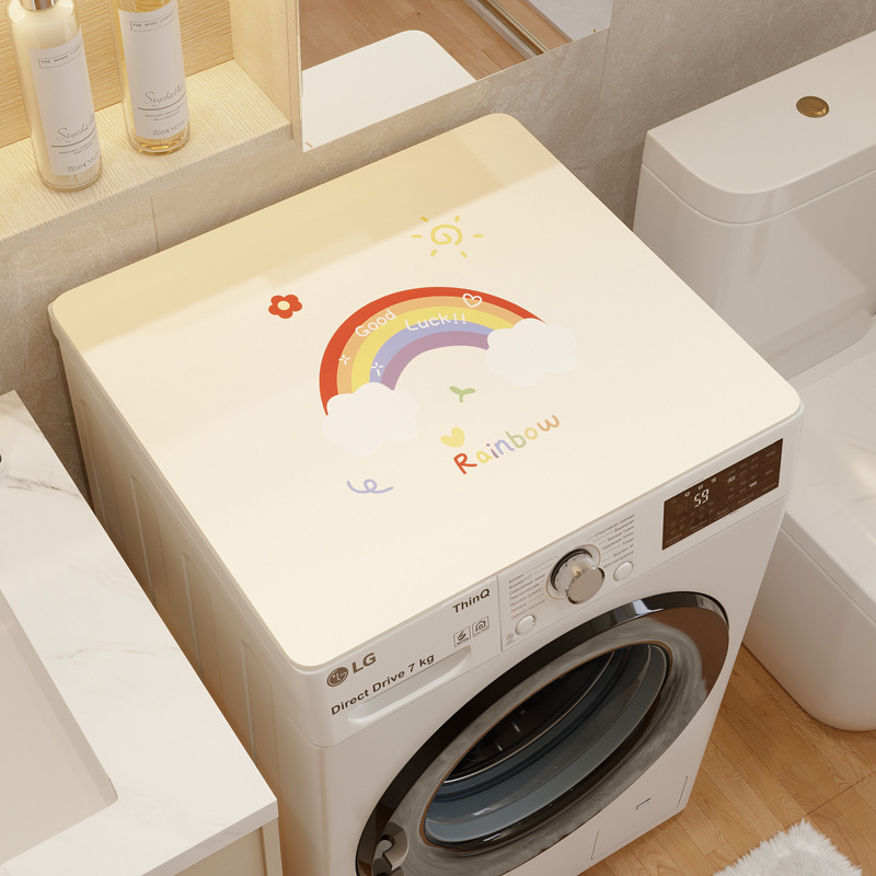 Mosógép porvédő - PVC, Holy New Fabric, testreszabható, kis friss stílus