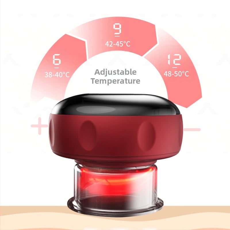 Elektrinė išmani vakuuminio masažo įranga su šildymu, USB maitinimas, ABS korpusas, 4 pavaros, 1200 mA baterija, CE sertifikatas