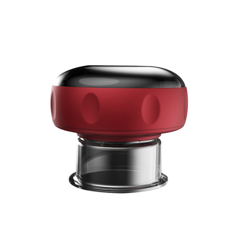 Elektriskā inteleģentā vakuuma masāžas ierīce ar apkuri, USB barošana, ABS korpuss, 4 ātrumi, 1200 mA baterija, CE sertifikāts