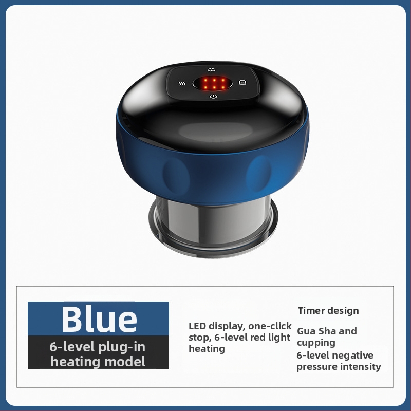 Elektriskā inteleģentā vakuuma masāžas ierīce ar apkuri, USB barošana, ABS korpuss, 4 ātrumi, 1200 mA baterija, CE sertifikāts