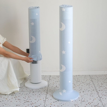 Κάλυμμα προστασίας από σκόνη για δάπεδο ανεμιστήρα και ανεμιστήρα τύπου tower χωρίς λεπίδες – βαμβακερό ύφασμα, μινιμαλιστικό στυλ, κάλυμμα αποθήκευσης οικιακής χρήσης