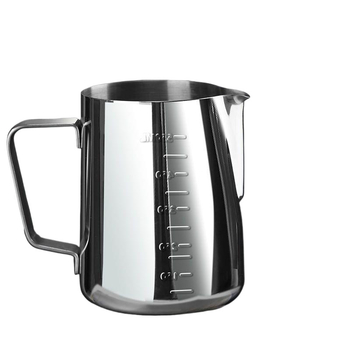 Latte art indas su matavimo skale ir siauru išpylimu