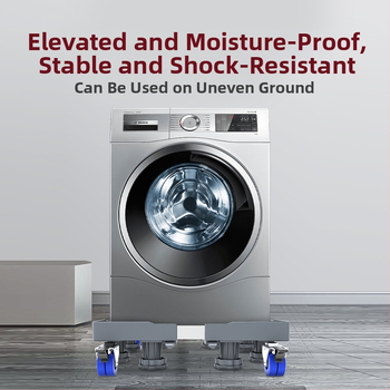 Μετακινούμενη βάση για οικιακές συσκευές με τροχούς και πολυεπίπεδο ράφι αποθήκευσης για ταξιδιωτική χρήση