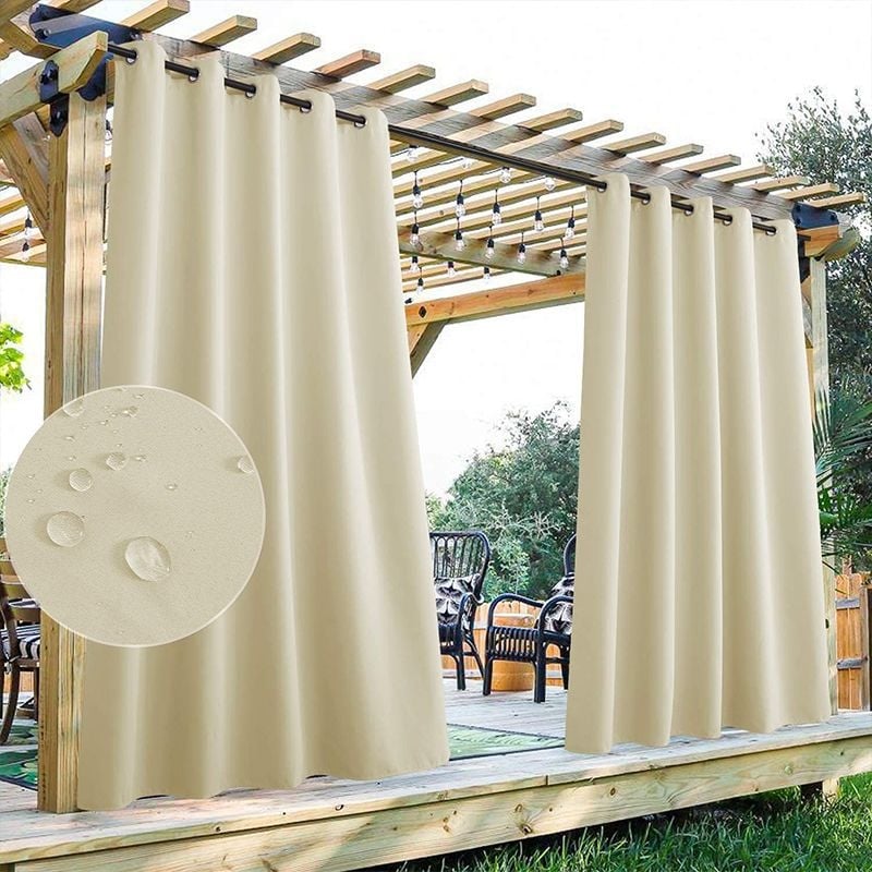 Ārējā aizkare terasei – pilnīga aizklāšana 90-100%, materiāls: dzija, izšuvums ar appliqué, aizkarei galviņa: perforēta, stils: vienkāršs un mūsdienīgs, Zīmols: Olive Ginger