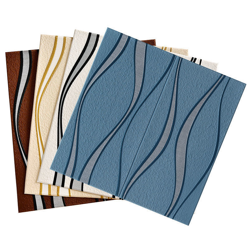 3D sienos plokštelės mural miegamajam, atsparus įbrėžimams ir vandeniui, XPE putojantis medžiaga, abstraktus šiuolaikinis dizainas, montavimas įmanomas