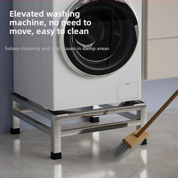 Nerūdijančio plieno skalbimo mašinos pagrindas laikiklis, modelis JX00039, vieno aukšto konstrukcija, CE sertifikatas