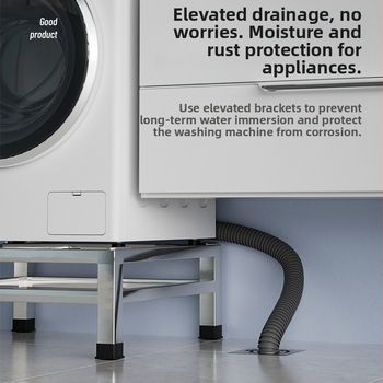 Nerūdijančio plieno skalbimo mašinos pagrindas laikiklis, modelis JX00039, vieno aukšto konstrukcija, CE sertifikatas