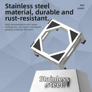 Nerūdijančio plieno skalbimo mašinos pagrindas laikiklis, modelis JX00039, vieno aukšto konstrukcija, CE sertifikatas