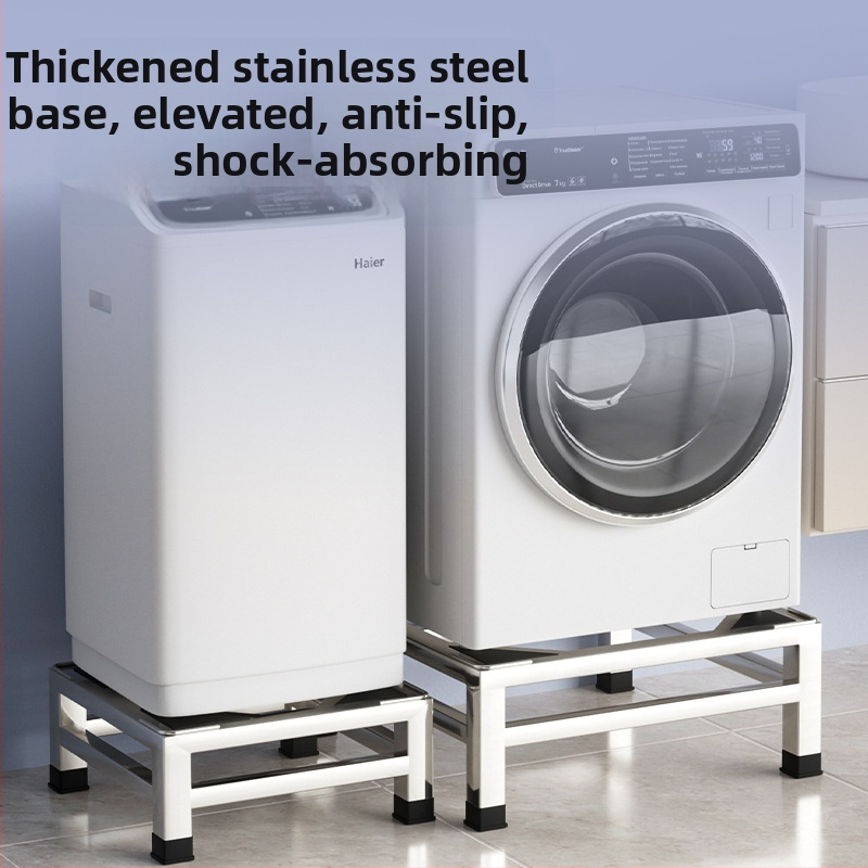 Nerūdijančio plieno skalbimo mašinos pagrindas laikiklis, modelis JX00039, vieno aukšto konstrukcija, CE sertifikatas