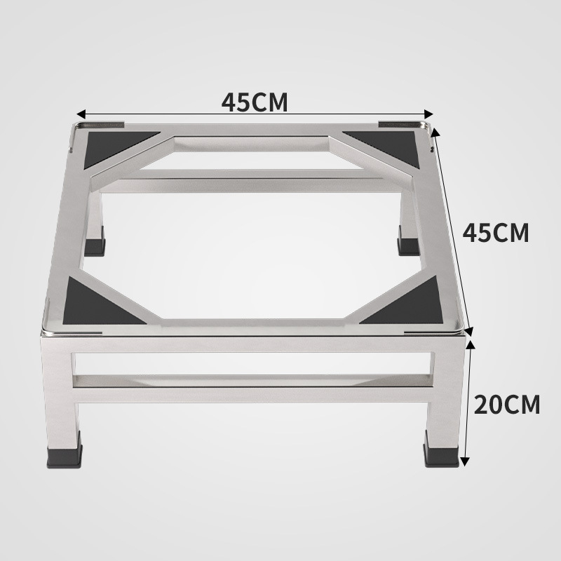 Nerūdijančio plieno skalbimo mašinos pagrindas laikiklis, modelis JX00039, vieno aukšto konstrukcija, CE sertifikatas