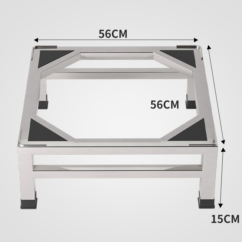 Nerūdijančio plieno skalbimo mašinos pagrindas laikiklis, modelis JX00039, vieno aukšto konstrukcija, CE sertifikatas