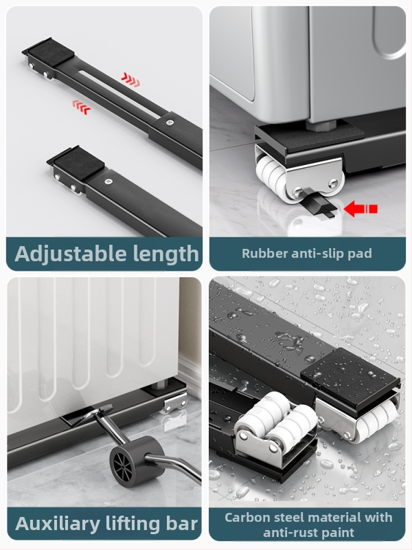 Универсална подвижна база с въртящи се колела за преместване на тежки мебели и хладилници