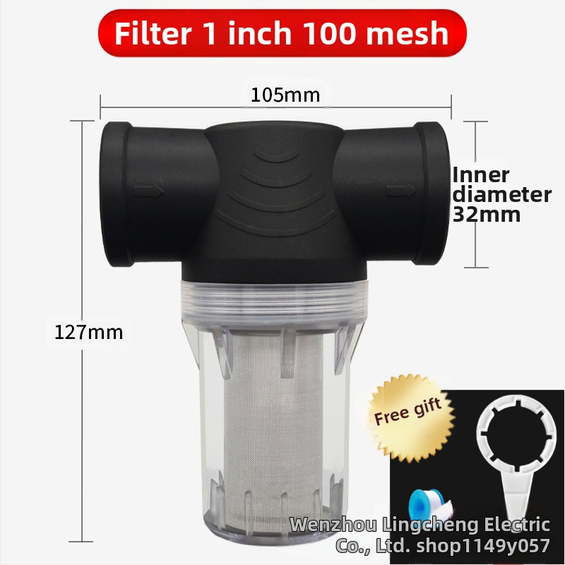 Veevoolu eelfilter 304 roostevabast terasest, läbipaistev visuaalne filter, Mileage bränd, kaasaegne minimalistlik stiil