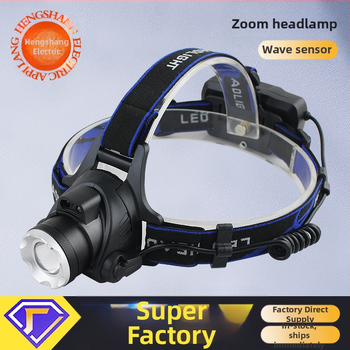 LED galvos žibintas su teleskopiniu zoomu – modelis V9, įkraunamas, indukcinis jungiklis, atsparus vandeniui