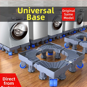 Skalbimo mašinos pagrindas; neslidus, reguliuojamas, judantis; be montavimo; medžiaga plastikas, 3 sluoksniai