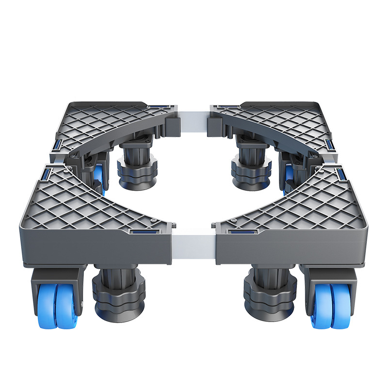 Skalbimo mašinos pagrindas; neslidus, reguliuojamas, judantis; be montavimo; medžiaga plastikas, 3 sluoksniai
