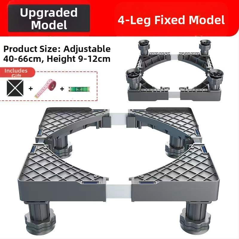 Skalbimo mašinos pagrindas; neslidus, reguliuojamas, judantis; be montavimo; medžiaga plastikas, 3 sluoksniai