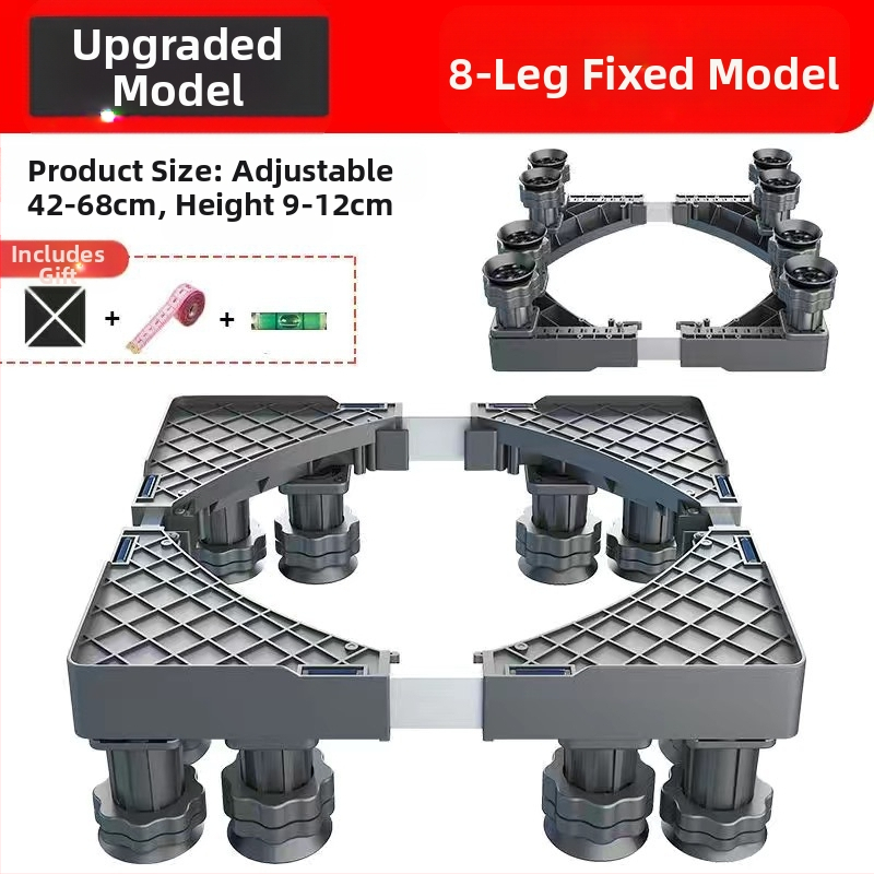 Skalbimo mašinos pagrindas; neslidus, reguliuojamas, judantis; be montavimo; medžiaga plastikas, 3 sluoksniai