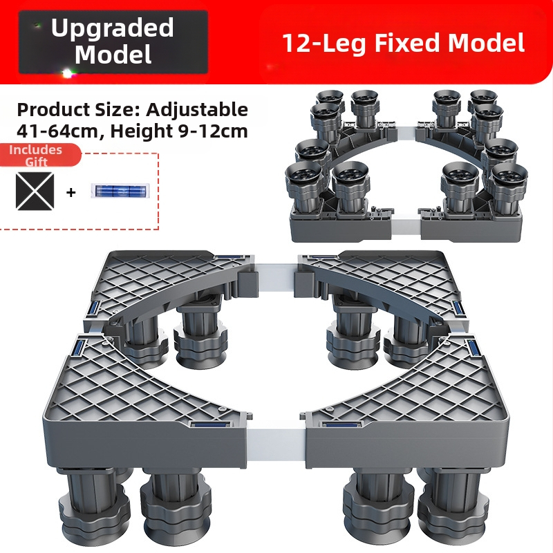 Skalbimo mašinos pagrindas; neslidus, reguliuojamas, judantis; be montavimo; medžiaga plastikas, 3 sluoksniai