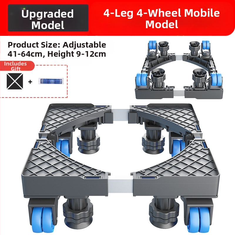 Skalbimo mašinos pagrindas; neslidus, reguliuojamas, judantis; be montavimo; medžiaga plastikas, 3 sluoksniai
