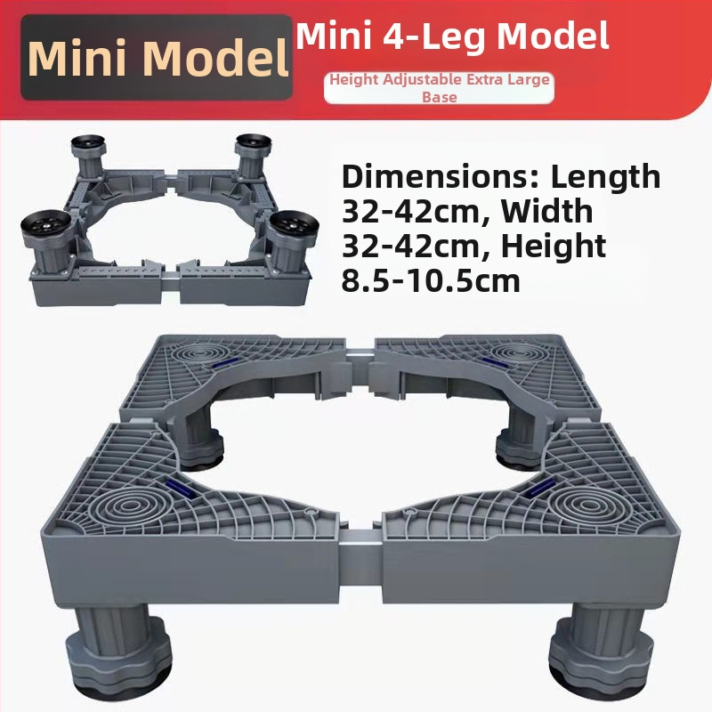 Skalbimo mašinos pagrindas; neslidus, reguliuojamas, judantis; be montavimo; medžiaga plastikas, 3 sluoksniai