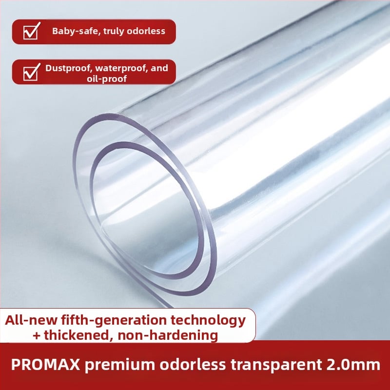 Правоъгълна прозрачна PVC подложка за нощно шкафче с матиран финиш – водоустойчива, прахоустойчивa, маслоустойчива, термоустойчива и устойчива на надраскване