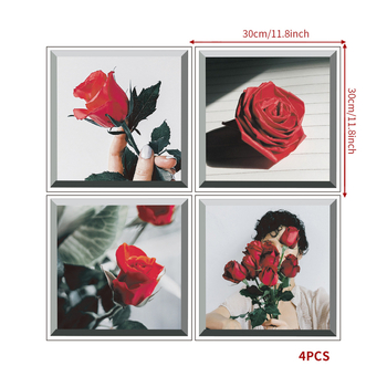 Τοίχου αυτοκόλλητο με γλάστρα για σαλόνι και υπνοδωμάτιο - PVC αδιάβροχο, μονόχρωμο μοτίβο, ένα τεμάχιο