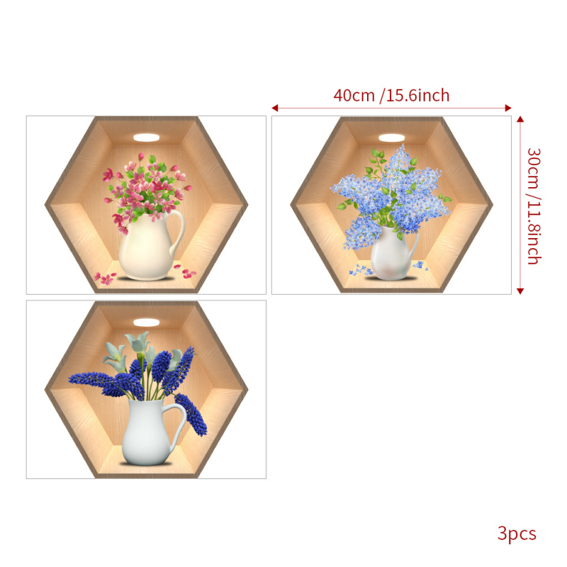 Cserepes növény falmatrica nappaliba és hálószobára - vízálló PVC, egyszínű mintázat, egy darabból álló