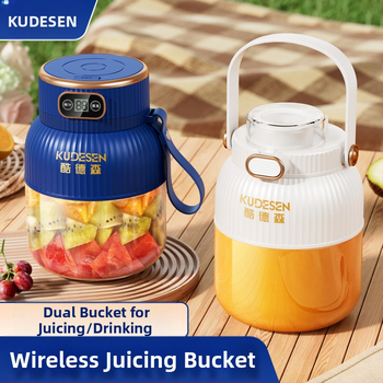 Nešiojamas vaisių ir daržovių sultų spaudimo aparatas, talpa 601–800 ml, galia 200 W, greitis 20001–22000 rpm, 5+ peilių, integruota baterija