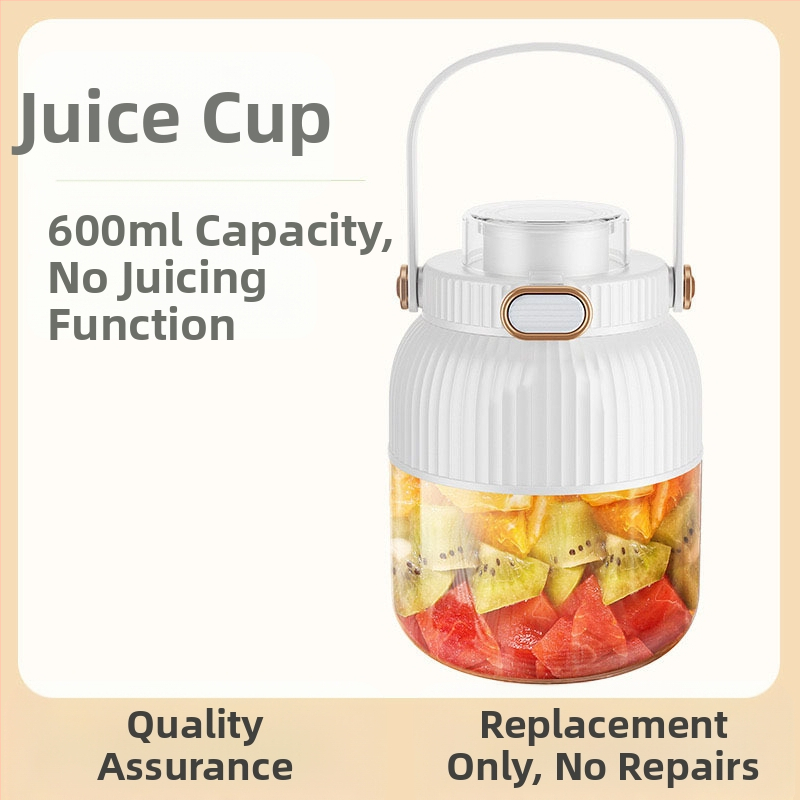 Nešiojamas vaisių ir daržovių sultų spaudimo aparatas, talpa 601–800 ml, galia 200 W, greitis 20001–22000 rpm, 5+ peilių, integruota baterija