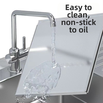 Πάνελ προστασίας από πιτσιλίσματα λαδιού για γκαζάκι, ανοξείδωτος χάλυβας, θερμομονωτικό, ανθεκτικό σε υψηλές θερμοκρασίες