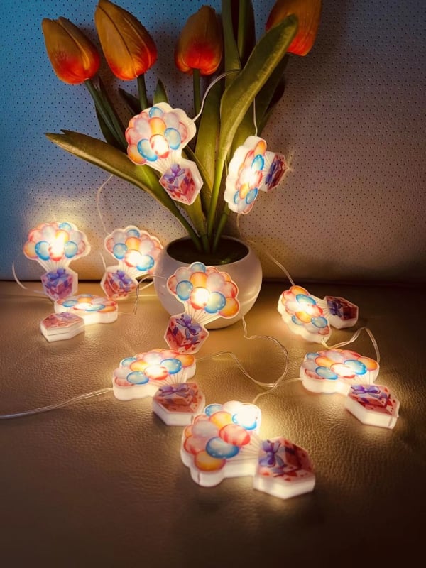 LED lampice u nizu za Halloween i Božić, s kožnim užetom, vanjska dekoracija dvorišta