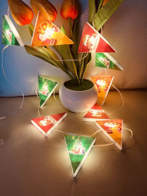 LED lampice u nizu za Halloween i Božić, s kožnim užetom, vanjska dekoracija dvorišta
