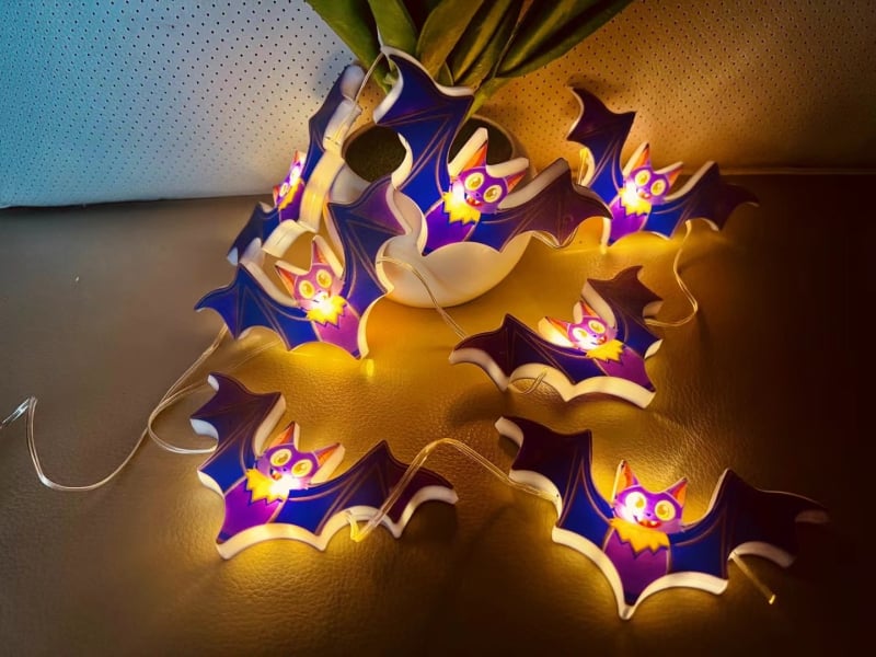LED lampice u nizu za Halloween i Božić, s kožnim užetom, vanjska dekoracija dvorišta