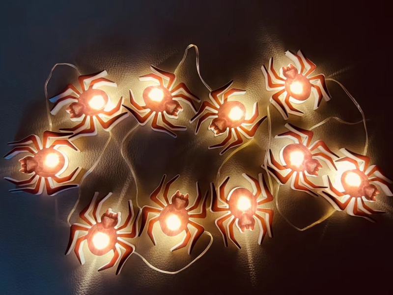LED lampice u nizu za Halloween i Božić, s kožnim užetom, vanjska dekoracija dvorišta