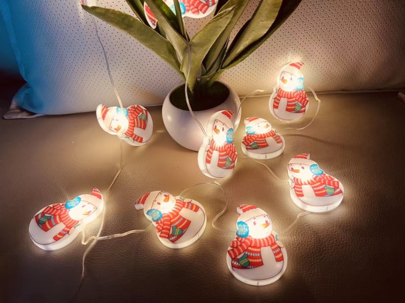 LED lampice u nizu za Halloween i Božić, s kožnim užetom, vanjska dekoracija dvorišta