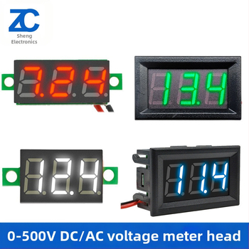 DC 0-100V мини волтметър за AC/DC с цифров дисплей, 2/3‑проводно свързване, за батерия на електрически автомобил
