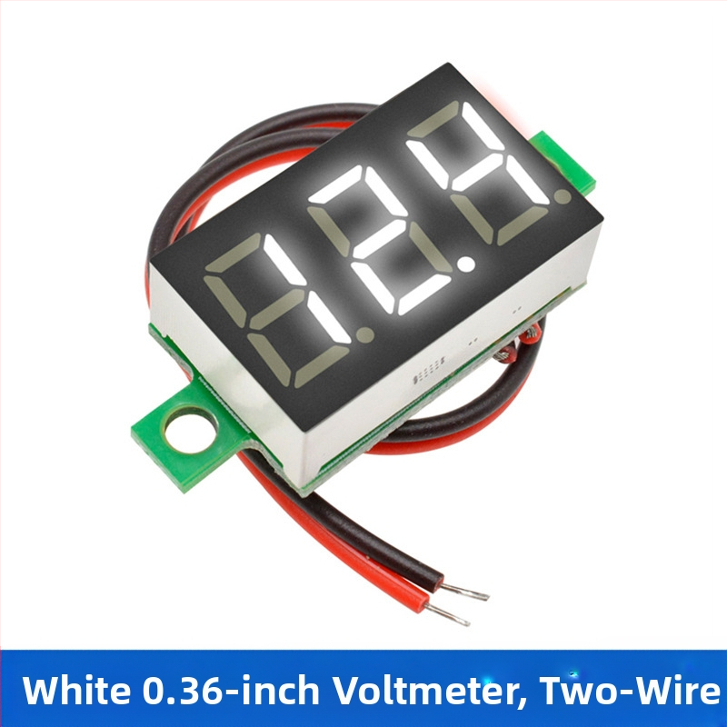 DC 0-100V мини волтметър за AC/DC с цифров дисплей, 2/3‑проводно свързване, за батерия на електрически автомобил