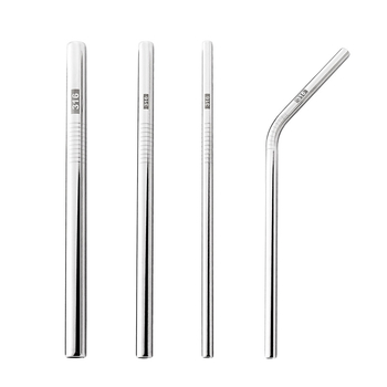 Καλαμάκι από ανοξείδωτο ατσάλι 316, ίσιο, φορητό για οικιακή χρήση με γάλα, καφέ ή κουάκερ