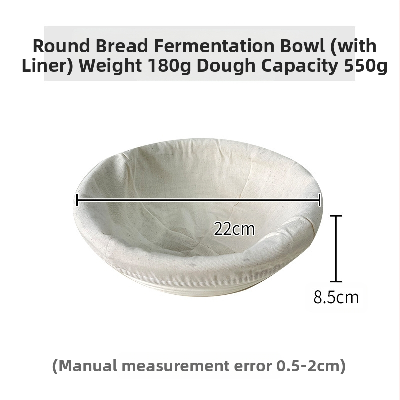 Rataninis duonos fermentacijos krepšys Europos stiliuje – kepimui ir laikymui, modernus minimalistinis stilius, kilmė: Vietnamas