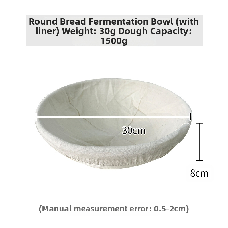 Rataninis duonos fermentacijos krepšys Europos stiliuje – kepimui ir laikymui, modernus minimalistinis stilius, kilmė: Vietnamas