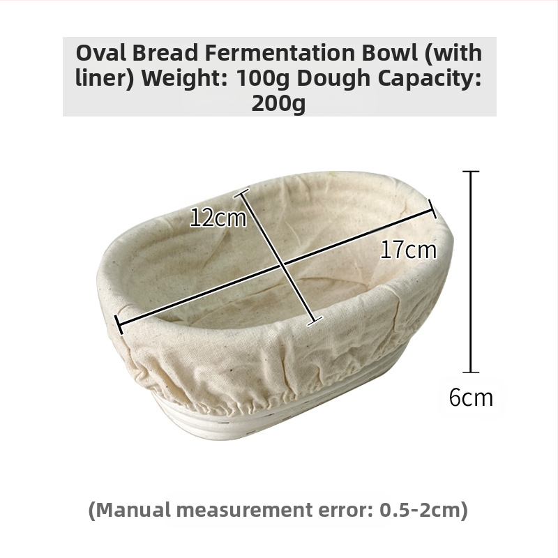 Rataninis duonos fermentacijos krepšys Europos stiliuje – kepimui ir laikymui, modernus minimalistinis stilius, kilmė: Vietnamas