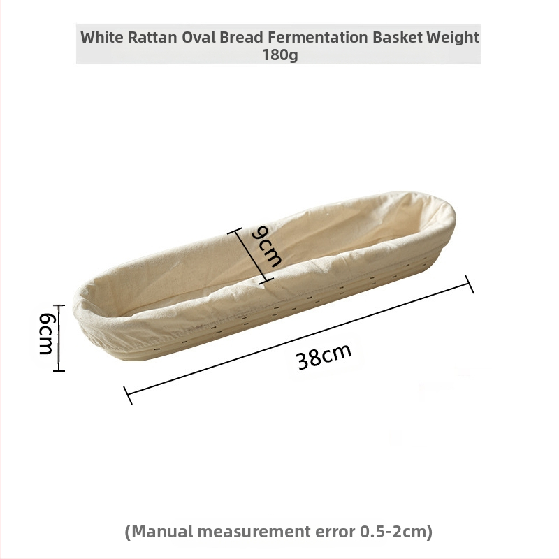 Rataninis duonos fermentacijos krepšys Europos stiliuje – kepimui ir laikymui, modernus minimalistinis stilius, kilmė: Vietnamas