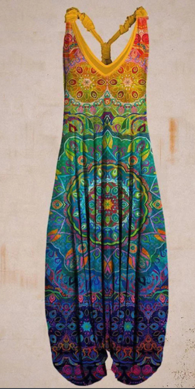 Ženske pantalone s trakama, cropped, ravni kroj, 3D digitalni otisak, poliester, srednji pojas, opuštena silueta