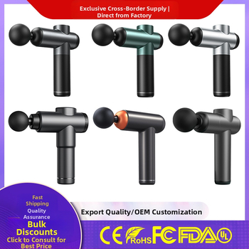 Fasijos masažinis įrenginys su šepetiniu varikliu, 6+ galvų, įmontuota baterija, veikimo laikas 6–8 val., triukšmas 36–45 dB