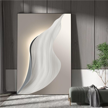 Абстрактна декоративна картина върху маслен платно, с метална рамка, за хол, модел 40793, inkjet печат, прост и модерен стил