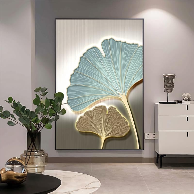 Абстрактна декоративна картина върху маслен платно, с метална рамка, за хол, модел 40793, inkjet печат, прост и модерен стил