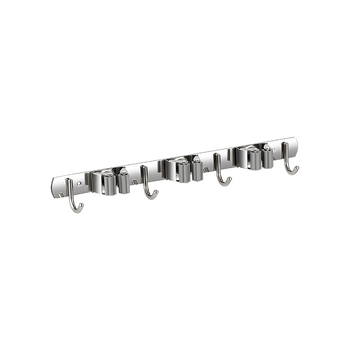 304 неръждаема стомана – държач за моп и мултифункционална закачалка за метла, баня, CE сертифициран полирана повърхност, Yong Qi, 0.5 кг, Сертификат CCI20070040CER