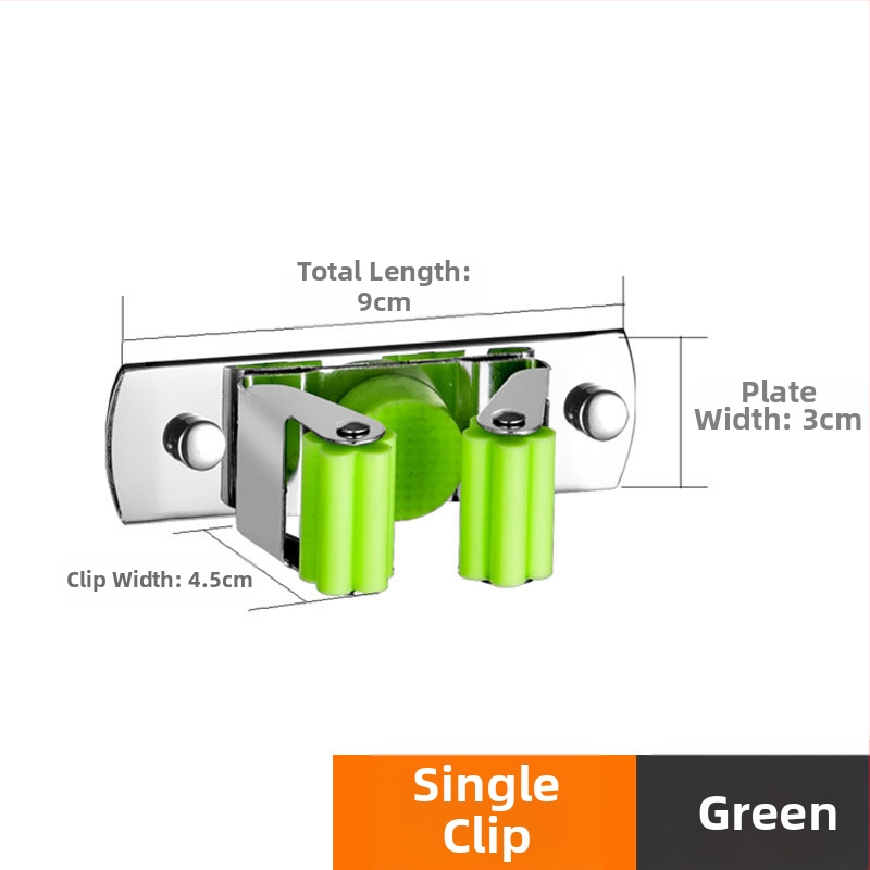 304 неръждаема стомана – държач за моп и мултифункционална закачалка за метла, баня, CE сертифициран полирана повърхност, Yong Qi, 0.5 кг, Сертификат CCI20070040CER